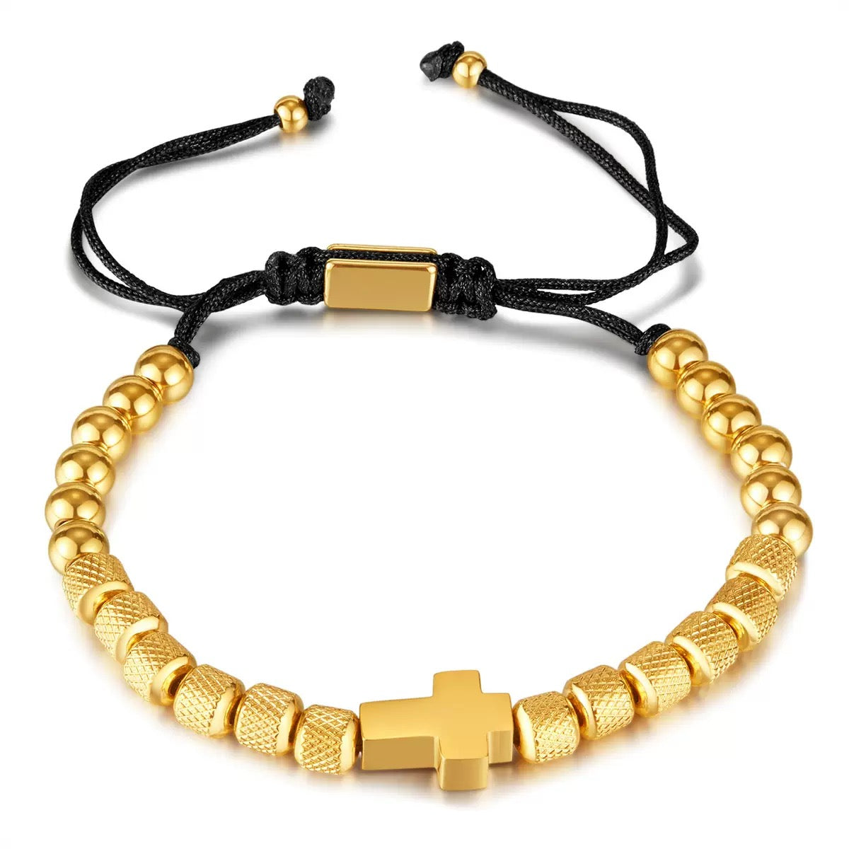 ELEVÉ Kova Faith Cross Bracelet