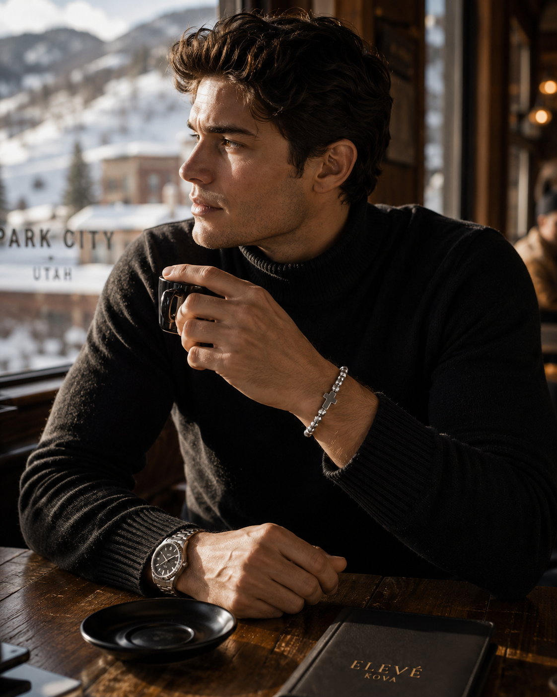 ELEVÉ Kova Faith Cross Bracelet