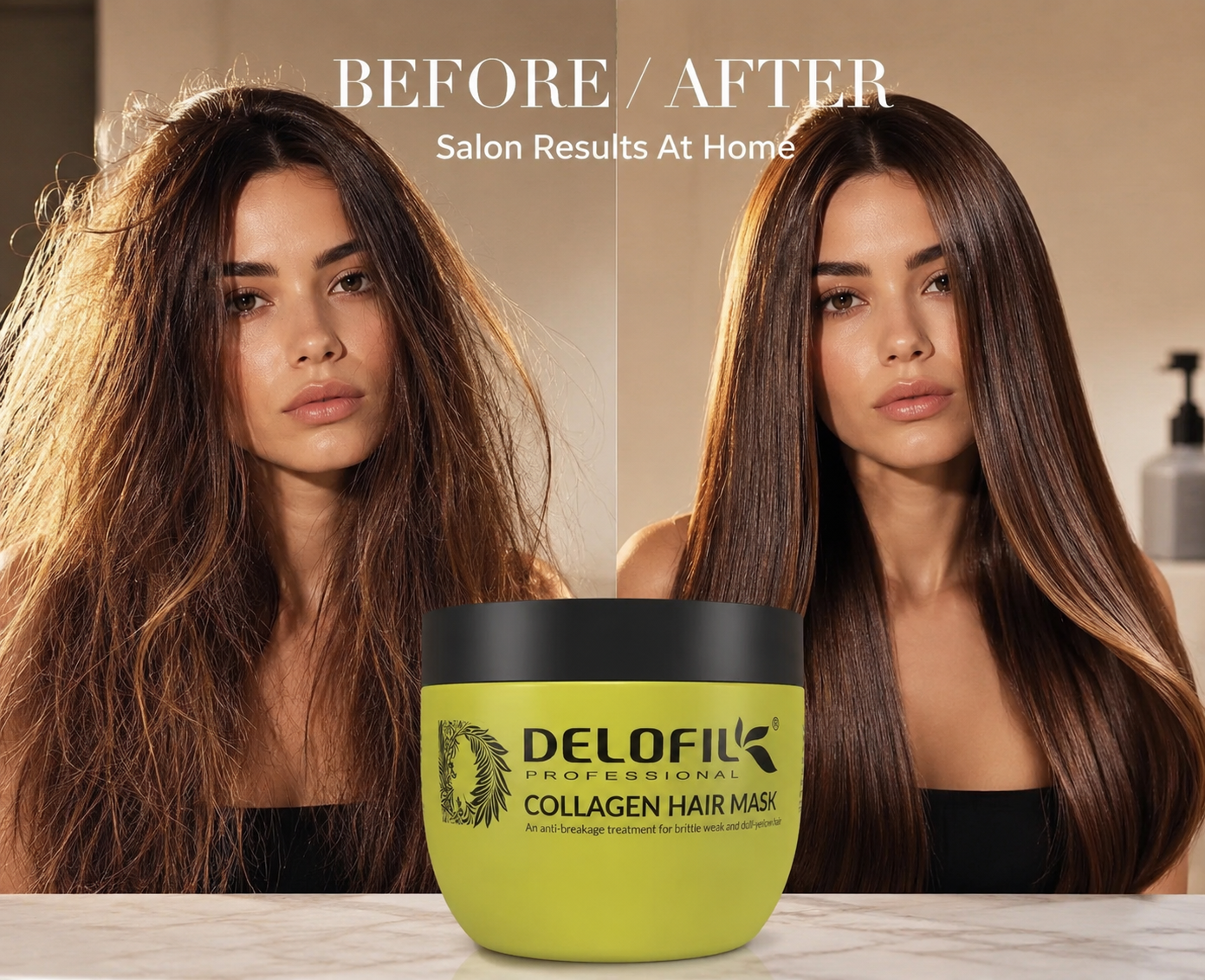 DELOFIL Collagen Hair Mask | Deep Repair, Hydration & Frizz Control