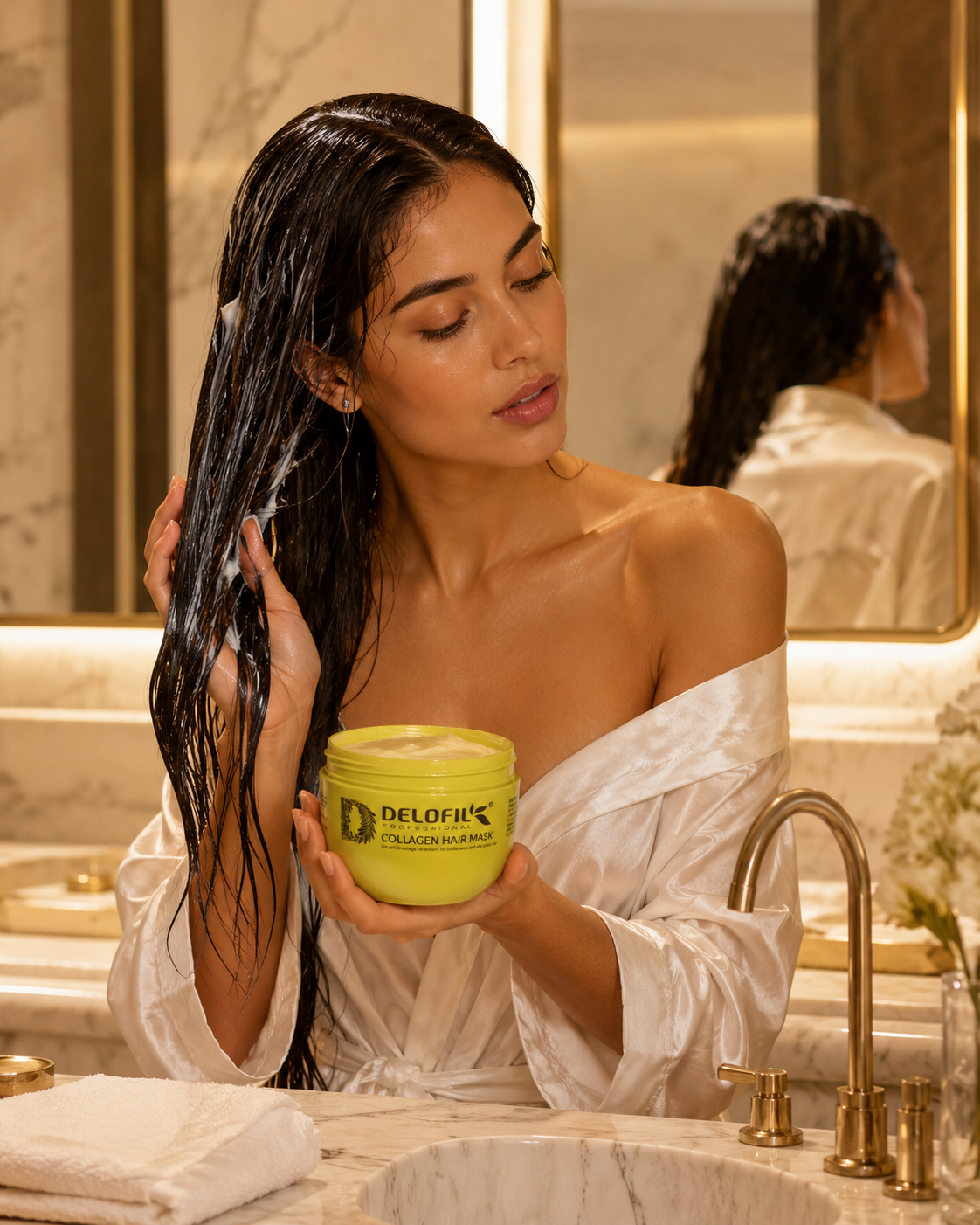 DELOFIL Collagen Hair Mask | Deep Repair, Hydration & Frizz Control